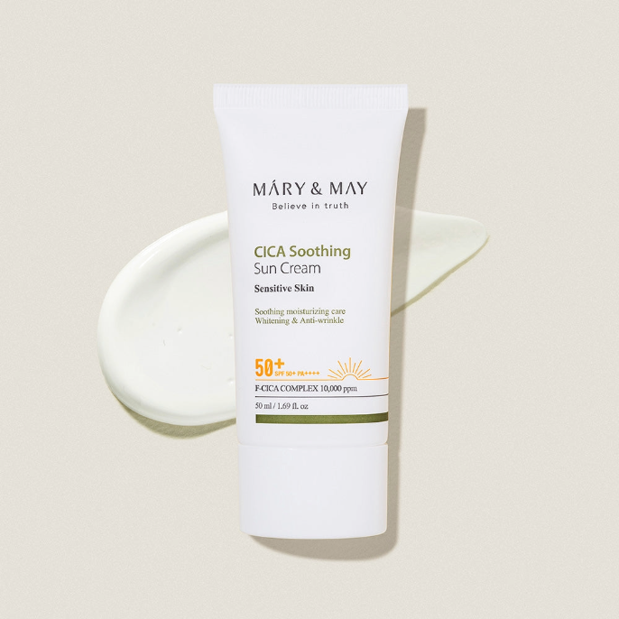 MARY & MAY Vegan CICA Soothing Sun Cream SPF50+ PA++++ 50ml