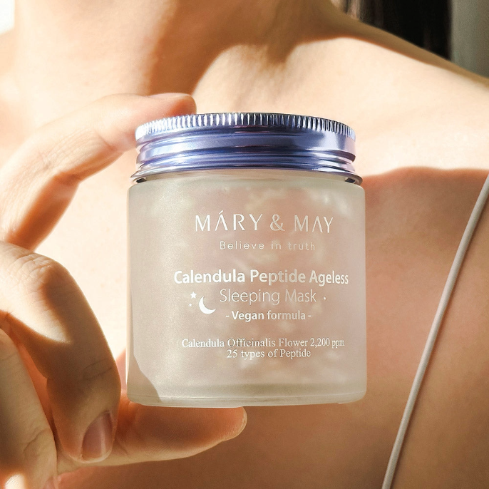 MARY & MAY Vegan Calendula Peptide Ageless Sleeping Mask 110g